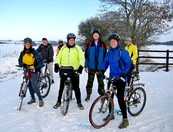 Snow on Trail January 2010