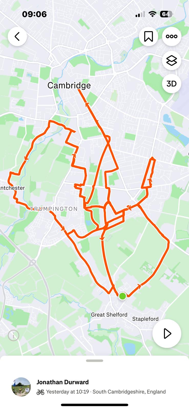 60km Around Southern Cambridge